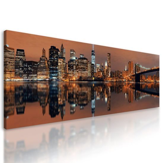 Kép éjjeli Manhattan