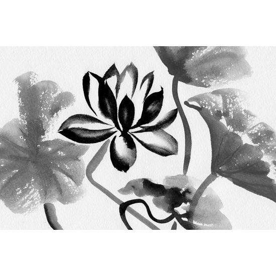 Kép művészi festmény fekete-fehér kivitelben