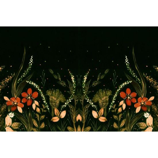 Öntapadó tapéta eredeti dísz virágokból