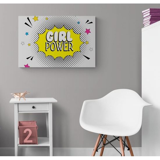 Kép pop art felirattal - GIRL POWER