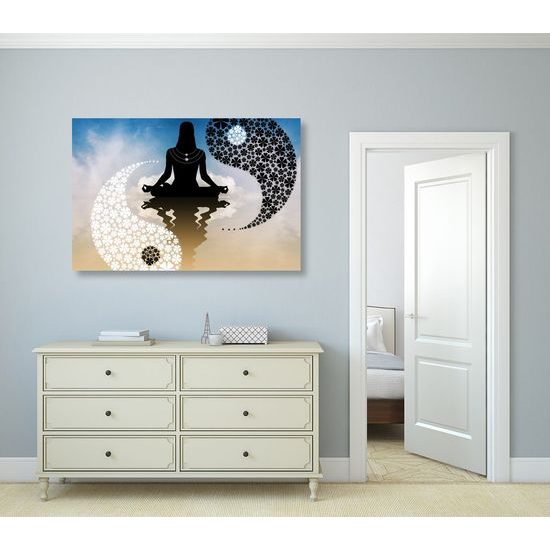 Kép jóga jin és jang ölelésében