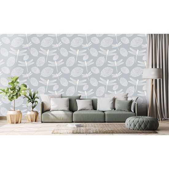 Tapéta repülő szitakötők a felszín felett