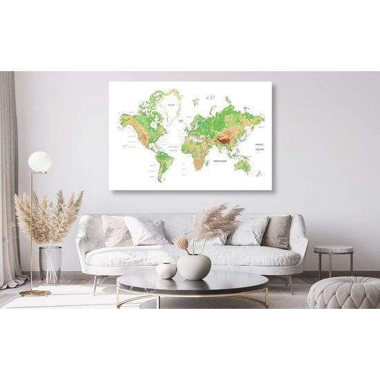 Parafa kép világtérkép fehér alapon