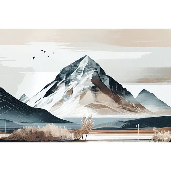 Kép festői hegyek skandináv stílusban