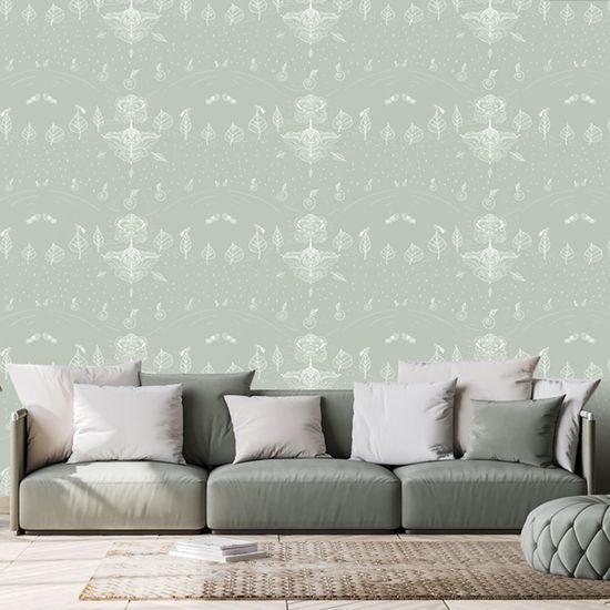 Tapéta Ééetfa zöld kivitelben