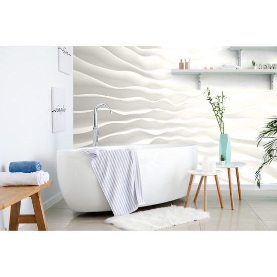 Öntapadó fotótapéta absztrakt szürke hullámok