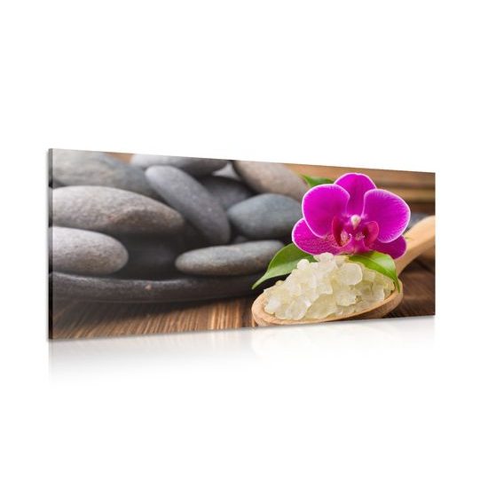 Kép tengeri só és Zen kövek