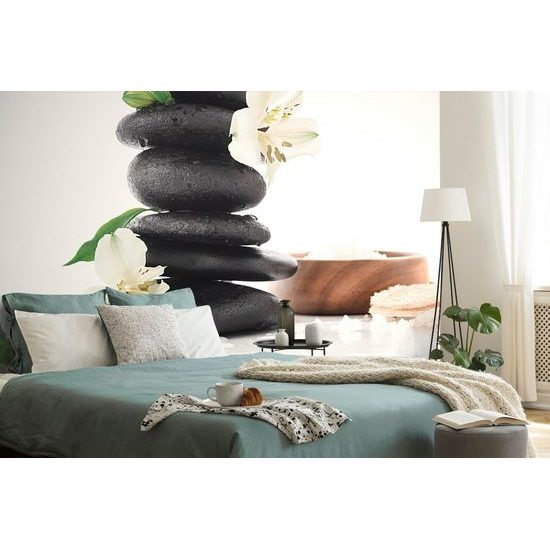 Öntapadó fotótapéta masszázskövek tengeri sóval