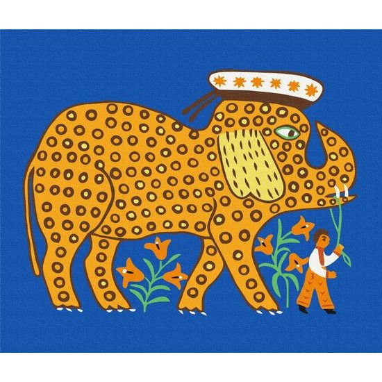 Festés számok szerint elefánt - limitált