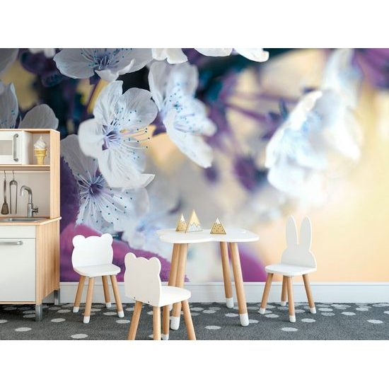 Fotótapéta bájos cseresznye ág tele virágokkal