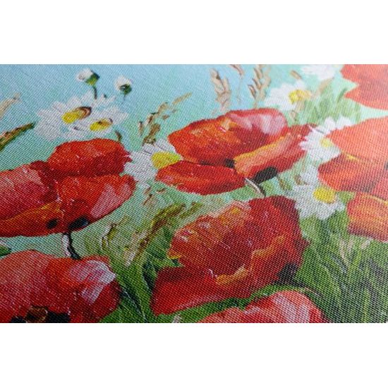 Kép vad pipacsok festménye