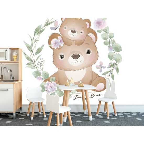 Tapéta aranyos medve család