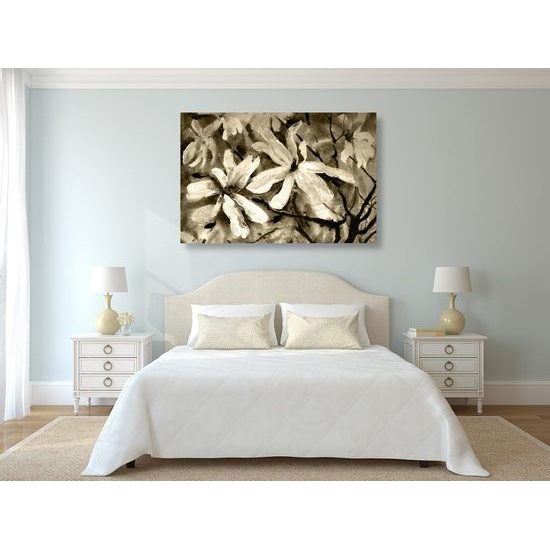 Kép akvarell juhar szépia kivitelben