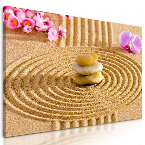 Kép egyensúly a Zen kertben