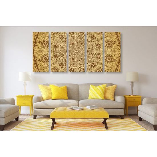 5 részes kép luxus arany Mandala