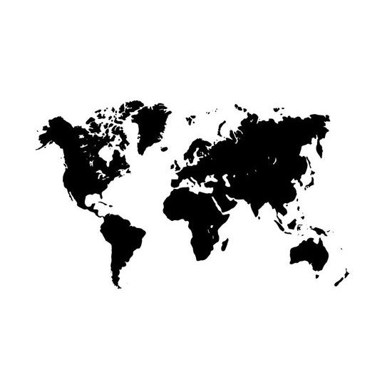 Tapéta fekete-fehér világtérkép