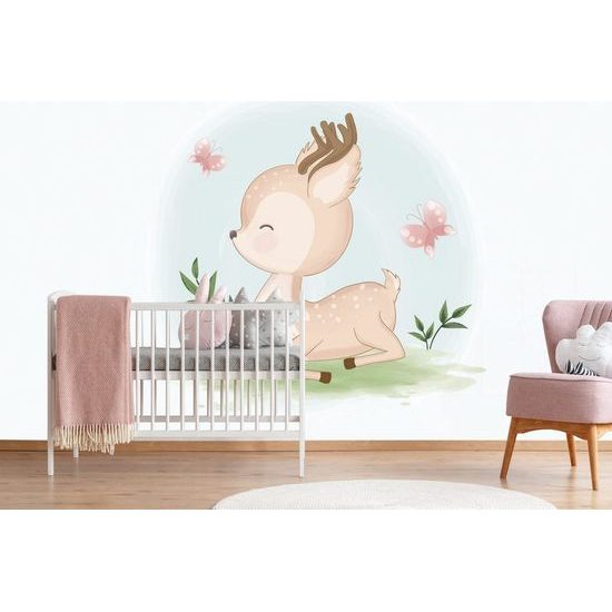 Tapéta aranyos szarvas a réten