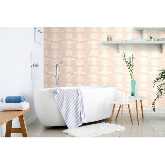 Tapéta életfa rózsaszín kivitelben