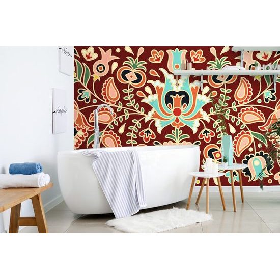 Öntapadó tapéta dísz népi stílusban