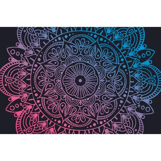 Öntapadó tapéta lila Mandala