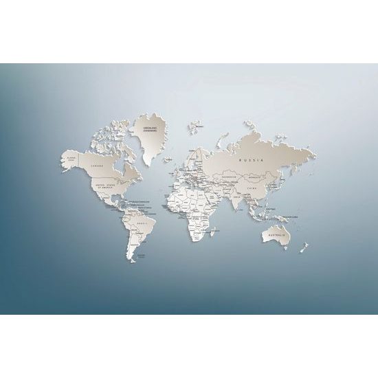 Öntapadó tapéta szokatlan világtérkép