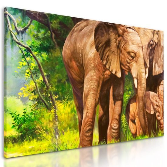 Kép elefántok az oázisban