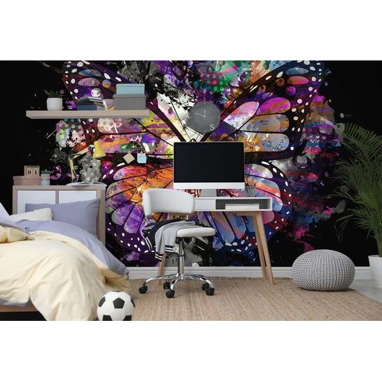 Öntapadó tapéta Színes pillangó