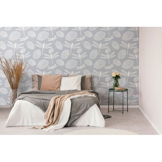 Tapéta repülő szitakötők a felszín felett