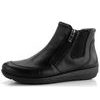Ara širšia zipsová členková obuv čierna Osaka 12-34581-01
