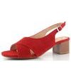 Ara dámske širšie sandále na podpätku Prato červené 12-25605-03