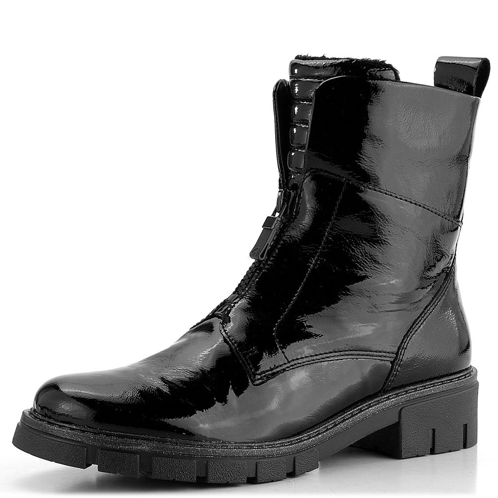 Ara-Shoes.sk - Ara dámska členková obuv so stredovým zipsom čierny lak  Dover 12-23130-68 - Ara - Členkové topánky - Dámske topánky - oficiální  obchod obuvi Ara