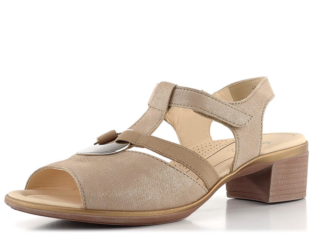Ara-Shoes.sk - Ara dámske sandále na podpätku Lugano béžové 12-35730-05 -  Ara - Sandále - Dámske topánky - oficiální obchod obuvi Ara