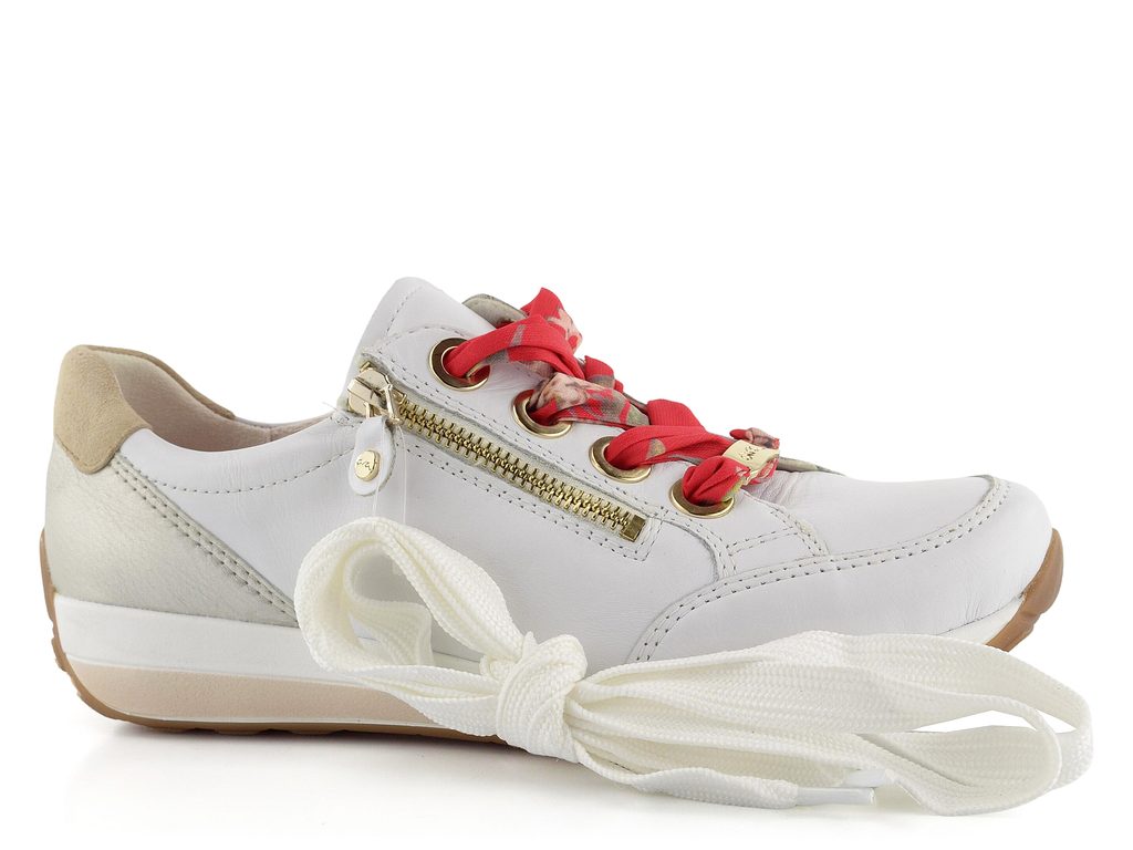 Ara-Shoes.sk - Ara dámske tenisky s farebnými šnúrkami biele Osaka  12-34587-79 - Ara - Tenisky/Sneakers - Dámske topánky - oficiální obchod  obuvi Ara