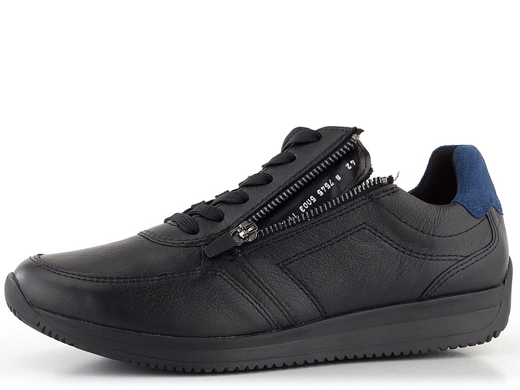 Ara-Shoes.cz - Ara pánské kožené polobotky černé Schwarz/Saphir Lisboa  11-36062-05 - Ara - Tenisky/Sneakers - Pánské boty - oficiální obchod obuvi  Ara