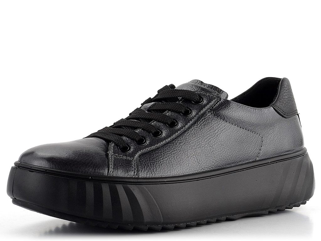 Ara-Shoes.sk - Ara širšie poltopánky na platforme Monaco Anthrazit/Schwarz  12-46523-10 - Ara - Mokasíny/Poltopánky - Dámske topánky - oficiální obchod  obuvi Ara