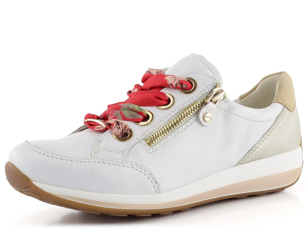 Ara-Shoes.cz - Ara dámské tenisky s barevnými tkaničkami bílé Osaka  12-34587-79 - Ara - Tenisky/Sneakers - Dámské boty - oficiální obchod obuvi  Ara