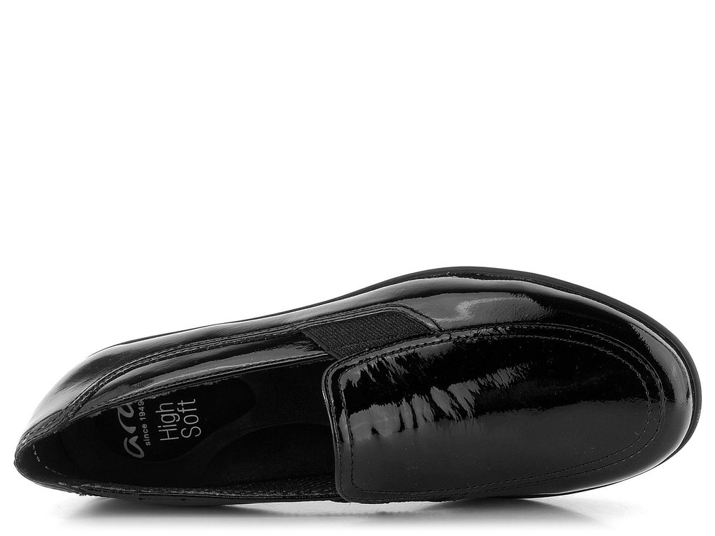 Ara-Shoes.cz - Ara širší lakované polobotky na klínu Schwarz Zürich  12-40625-11 - Ara - Mokasíny/Polobotky - Dámské boty - oficiální obchod  obuvi Ara