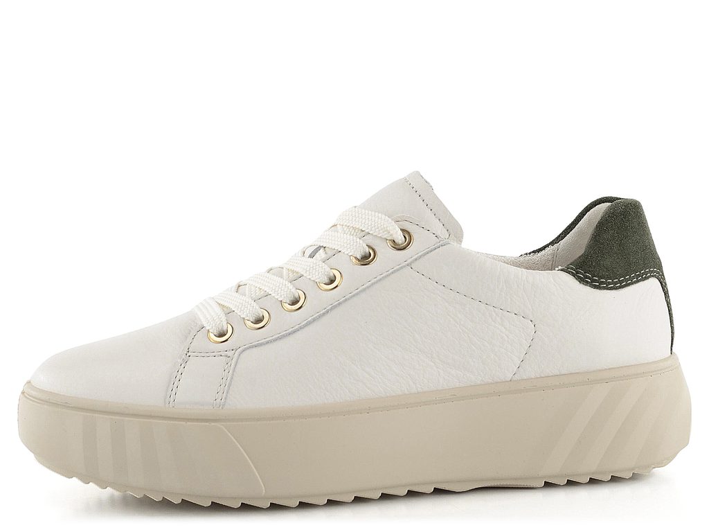 Ara-Shoes.cz - Ara širší polobotky na platformě Monaco Cream/Thyme  12-46523-15 - Ara - Tenisky/Sneakers - Dámské boty - oficiální obchod obuvi  Ara