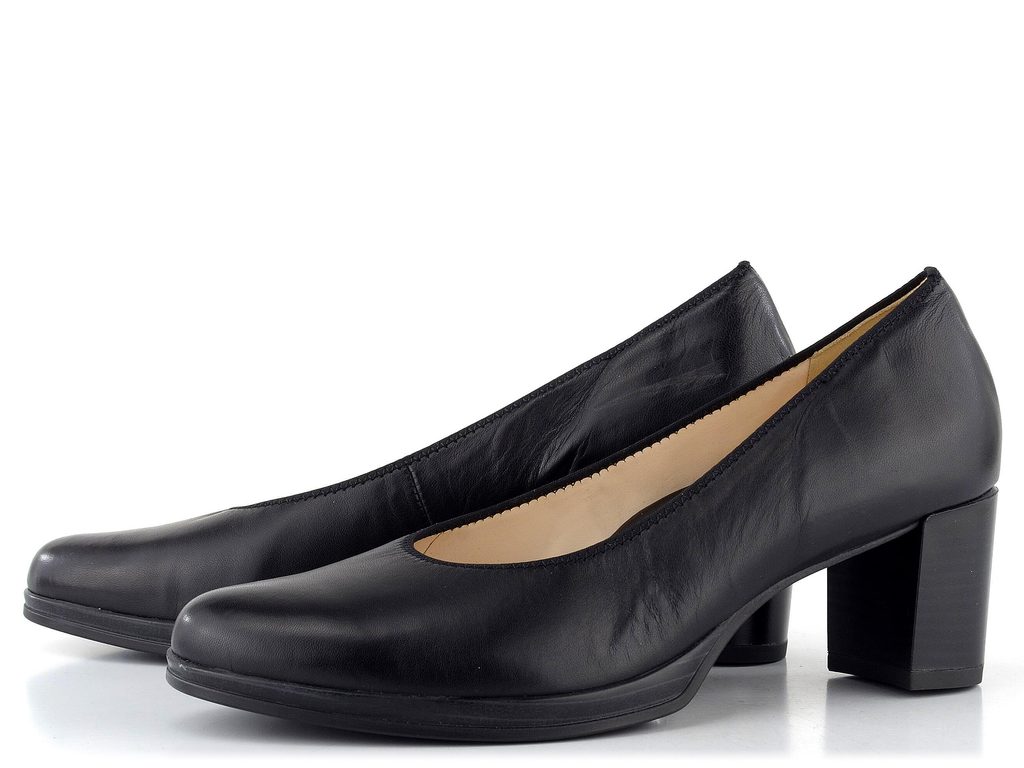 Ara-Shoes.cz - Ara širší kožené lodičky Cannes Black 12-22901-21 - Ara -  Lodičky - Dámské boty - oficiální obchod obuvi Ara
