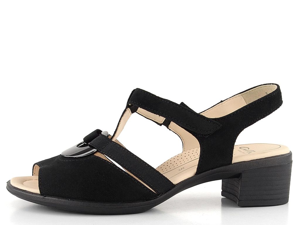 Ara-Shoes.cz - Ara dámské sandály na podpatku Lugano černé 12-35730-01 - Ara  - Sandály - Dámské boty - oficiální obchod obuvi Ara