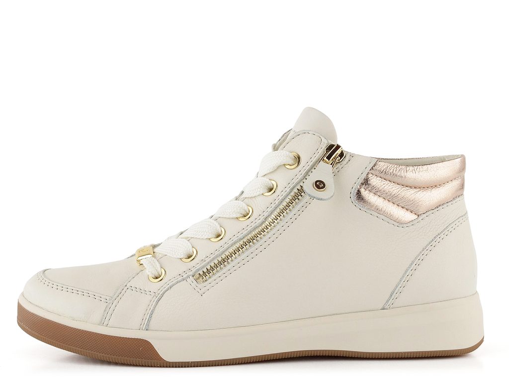 Ara-Shoes.cz - Ara kotníkové tenisky Rom Cream/Platin 12-44499-27 - Ara - Kotníkové  boty - Dámské boty - oficiální obchod obuvi Ara