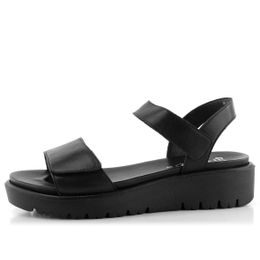 Ara sandály na platformě s klínkem Bilbao černá 12-33518-01