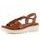 Ara sandále na platforme s klinom Bilbao Cognac 12-33512-09