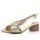 Ara dámske širšie sandále na podpätku Prato platinové 12-25605-11