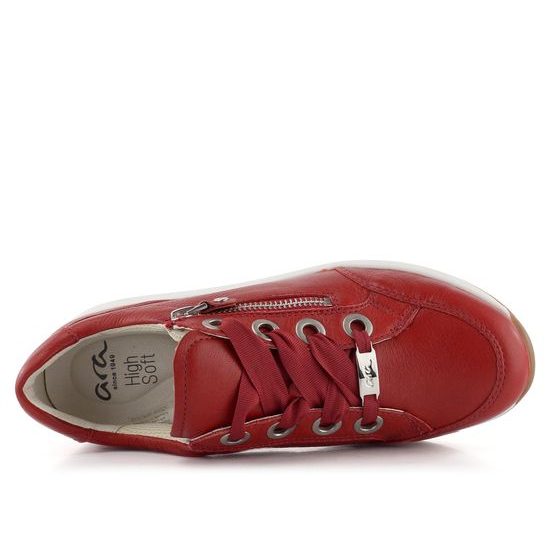 Ara dámske sneakers poltopánky červené Osaka 12-34587-10