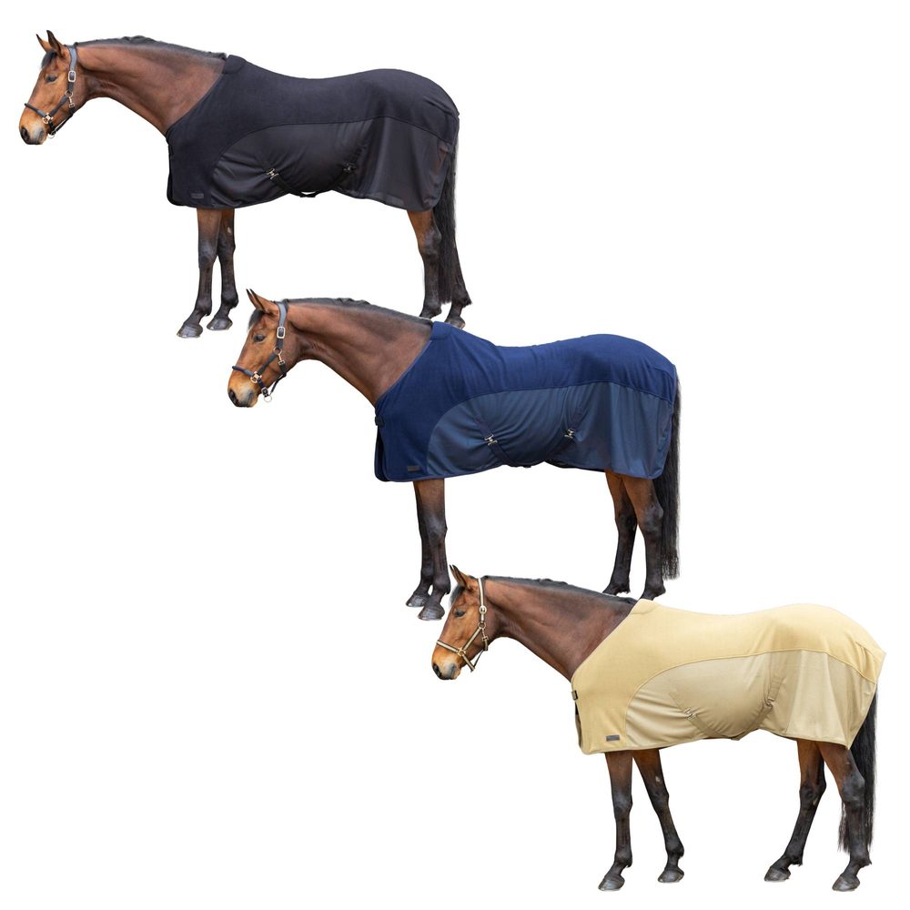 Deka síťovaná Covalliero Fleece Kolekce 2026 - 145 cm  walnut