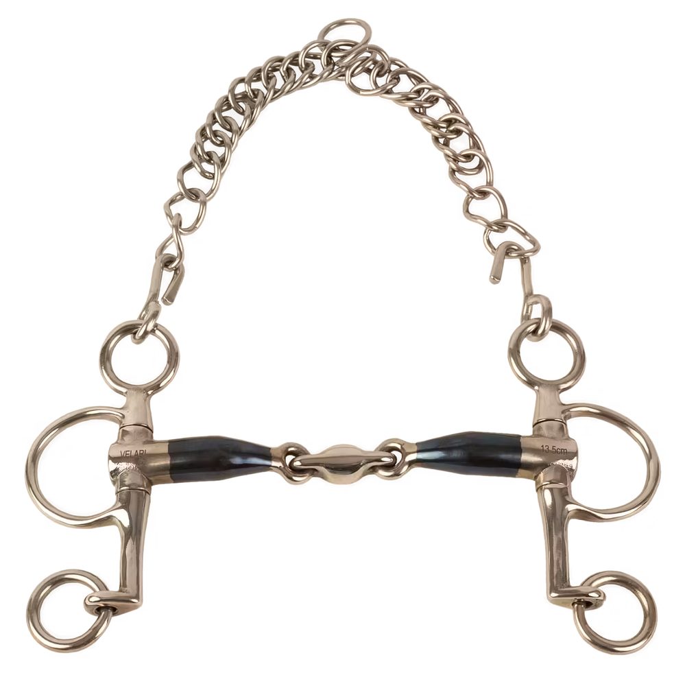 Pelham 2x lomený Velari by Kentucky Sweet Iron - 13,5 cm