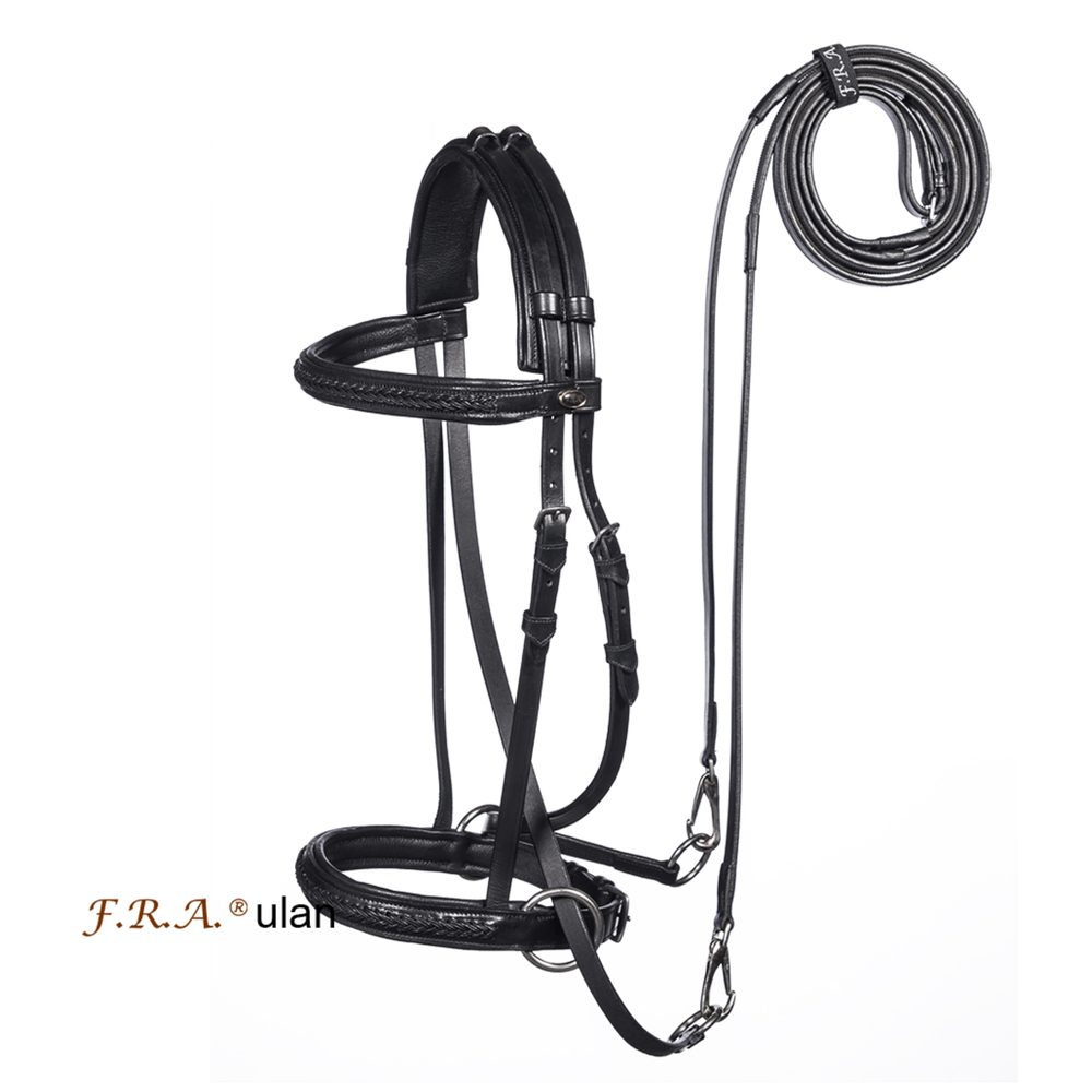 Bezudidlová uzdečka F.R.A. Ulan DOPRODEJ - černá  Full