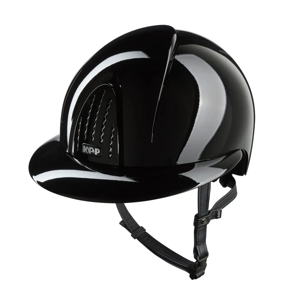 Jezdecká ochranná helma KEP Smart Nova Metal Polish Polo - černá  S-M