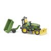 Bruder 62104 - Zahradní traktor John Deer s příslušenstvím